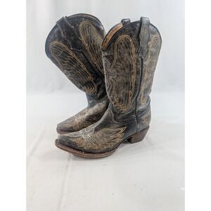 Corral Heart & Wings Teen Girl Boots Size 4T Youth